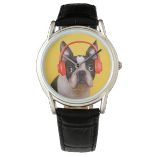 Montre Animaux de bébés cutest   Casques Terrier de Bosto