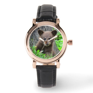 Montre Animaux de bébés cutest   Cube d'ours Brown