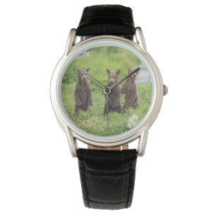 Montre Animaux de bébés cutest Cubes d'ours Brown Kamch