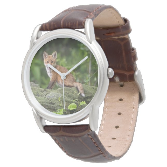 Montre Animaux de bébés cutest | Foxy Smile (Incliné)