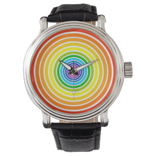 Montre Anneaux arc-en-ciel