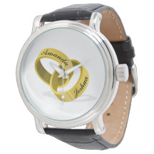 Anneaux Mariages à verrouillage - Noms personnalis