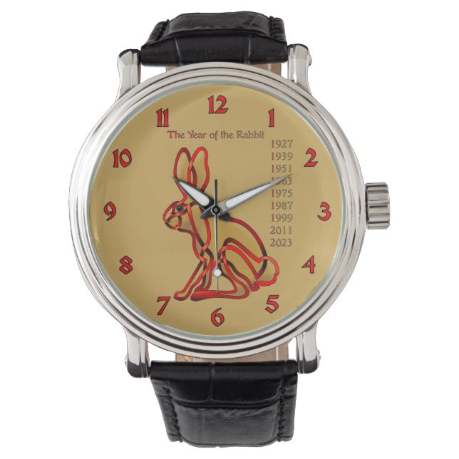 Montre Année du lapin (devant)