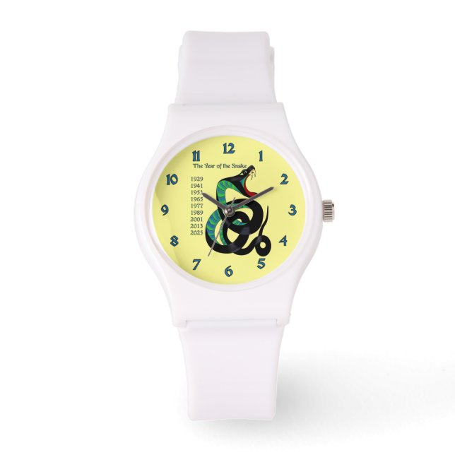 Montre Année du serpent (Recto)