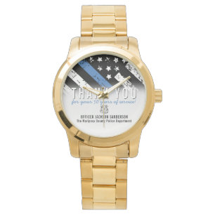Montre Anniversaire de la retraite de la police Indicateu