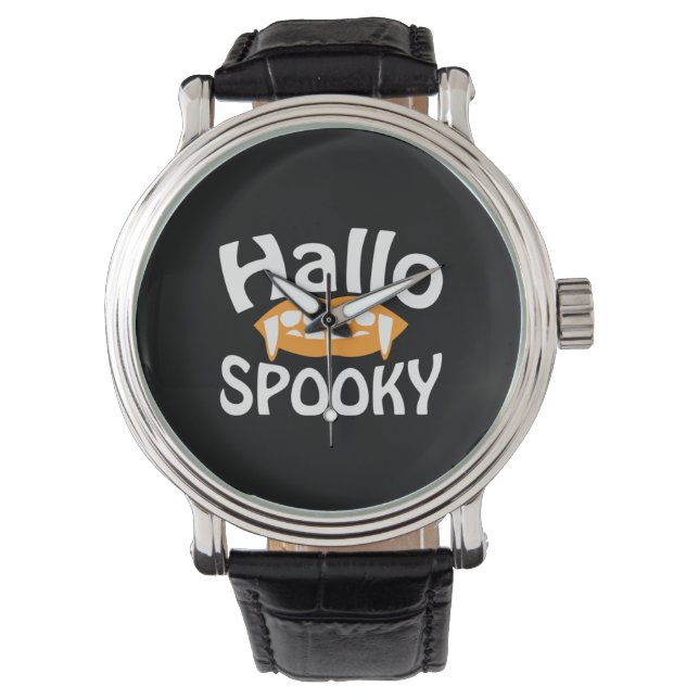 Montre Anniversaire Éffrayant d'Halloween (devant)