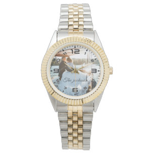 Montre Anniversaire photo Mariage moderne Elégant