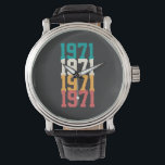 Montre Anniversaire Vintage personnalisé<br><div class="desc">Anniversaire est spécial et vous ne devez pas oublier un cadeau d'anniversaire acheter les meilleurs cadeaux personnalisés pour vos amis et ceux qui sont nés dans l'année que vous pouvez customiser l'année.</div>