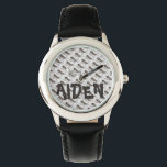 Montre Antes personnalisées Marquant Black Ant Insect Wat<br><div class="desc">Il présente une illustration originale des fourmis qui marchent. Personnalisez simplement avec le nom du destinataire !</div>
