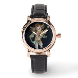 Montre antique d'ange de porcelaine