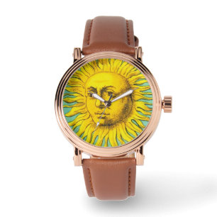 Montre ANTIQUE RENAISSANCE CIBLE LE Bleu Jaune