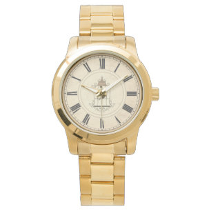 MONTRE ANTIQUE ROMAN NUMERALS RUSTIC TIME