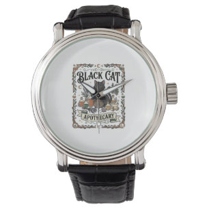 Montre Apothicaire Chat Noir Chat Sorcière Mystique Apoth