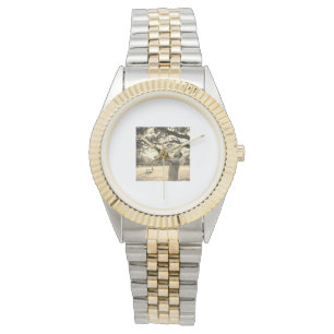 Montre Application abstraite aquarelle rose violet minima