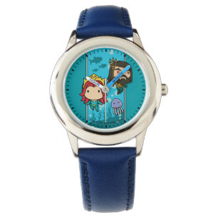 Montre Aquaman Chibi Mera et graphique sous-marin