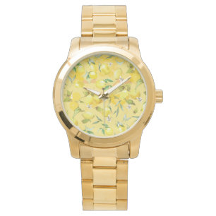 Montre Aquarelle citron IV