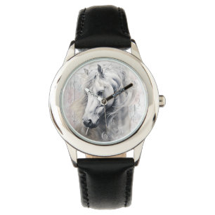Montre Aquarelle de cheval blanc