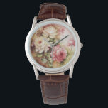 Montre Aquarelle vintage Rose Fleurs victoriennes Florale<br><div class="desc">Aquarelle vintage Rose de style victorien Fleurs Floral Femme's Lady's Watch. Montre de femme motif vintage,  idéal pour le cadeau nuptial Mariage,  cadeau de femme de ménage,  cadeau de la fête des mères ou cadeau de Saint-Valentin. Copyright 2016-Present | ©riverme* | Tous droits réservés</div>