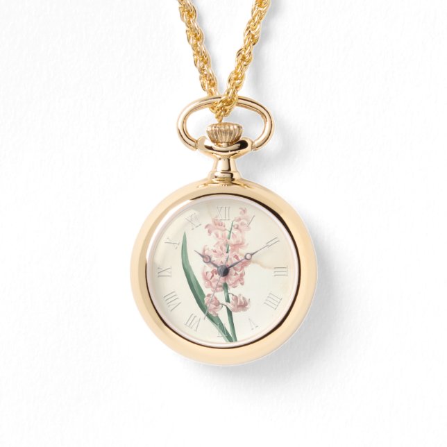 Montre Aquarelles botaniques vintages Hyacinth W Watch (Recto)