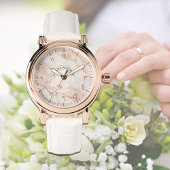Montre Arabe Numérotation féminine - Idée cadeau Rose or