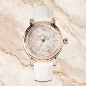 Montre Arabe Numérotation féminine - Idée cadeau Rose or