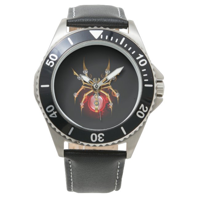 Montre Araignée en vapeur noire (devant)