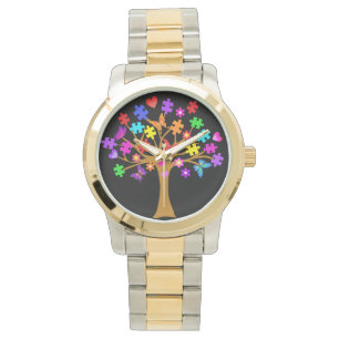 Montre Arbre de sensibilisation sur l'autisme