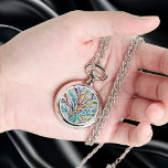Montre Arbre De Vie<br><div class="desc">Cette montre de collier unique est décorée avec une mosaïque colorée Arbre de Vie. Mosaïque originale © Michele Davies.</div>