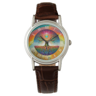 Montre Arbre de Vie Arc-en-ciel