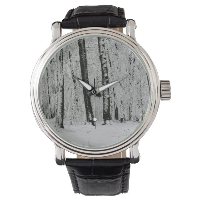 Montre Arbres enneigés en hiver   -     - (devant)