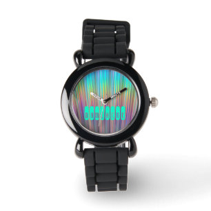 Montre Arc-en-ciel. Holographie, holographique! Aj