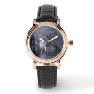 Montre Arcade gothique foncée de ruines
