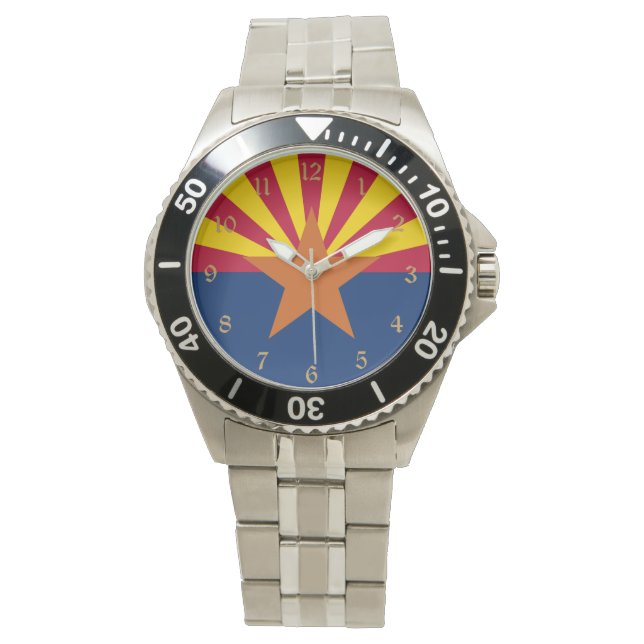Montre Arizona Drapeau : Réglage de Star Sun, État du cui (devant)