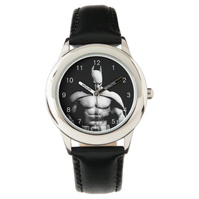 Montre Arkham | Pose large noir et blanc Batman (devant)