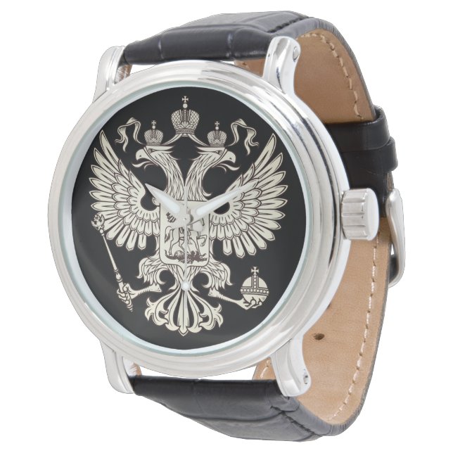 Montre Armoiries de la Russie - version blanche (Incliné)