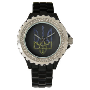 Montre Armoiries de l'Ukraine trident motif de la spirale