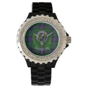 Montre Armstrong Scottish Clan Tartan & Crest