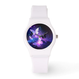 Montre Arrière - plan avec papillons de nuit
