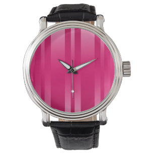 Montre Arrière - plan de bandes roses