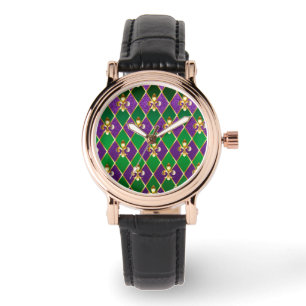 Montre Arrière - plan de bijoux Mardi Gras