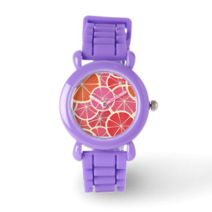 Montre Arrière - plan de cru de pamplemousse