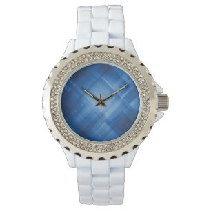Montre Arrière - plan de pointe bleu-foncé