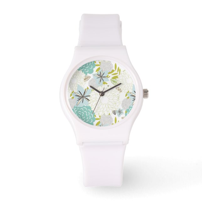 Montre Arrière - plan floral (Recto)