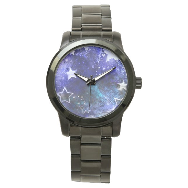 Montre Arrière - plan spatial avec étoiles (devant)