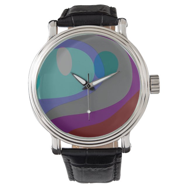 Montre Art Abstrait coloré 613 (devant)