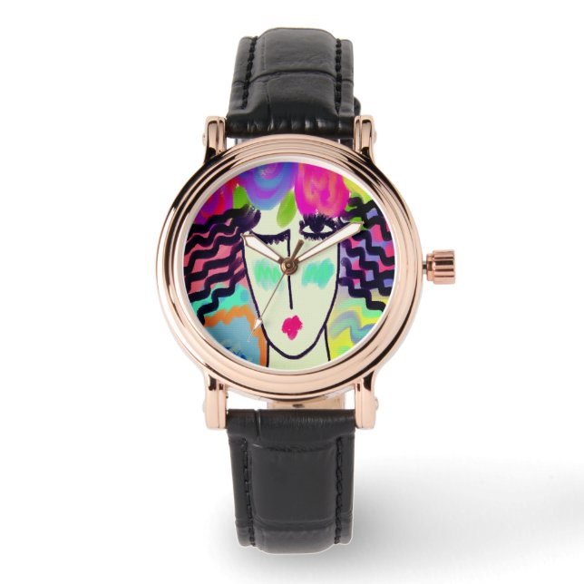 Montre Art abstrait original à porter (Recto)