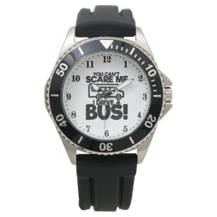 Montre Art de mots effrayants de chauffeur de bus drôle
