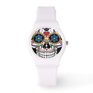 Montre Art Décoré du crâne humain Thunder_Cove