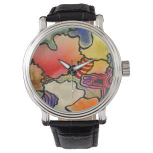 Montre Art frais et chaud d'abrégé sur forme libre de