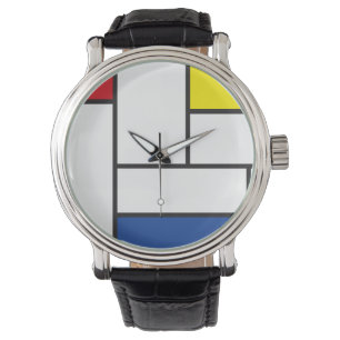Montre Art Moderne Géométrique Minimaliste De Stijl Mondr
